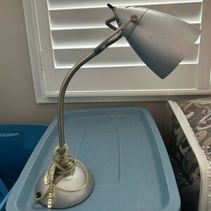 Brushed nickel desk lamp